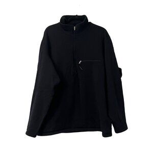 Vintage Patagonia USA Black Half Zip Fleece Lined Pullover Mens Size 2XLarge
